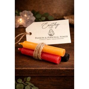 Passion & Personal Power Courage Drive‎ Transformation Spell Candles apothecary